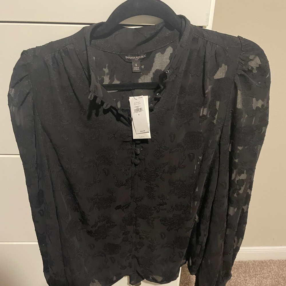 Banana Republic Sheer Blouse